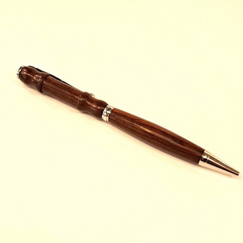 CR-027 Pen - Brazilian Cherry/Silver $45 at Hunter Wolff Gallery